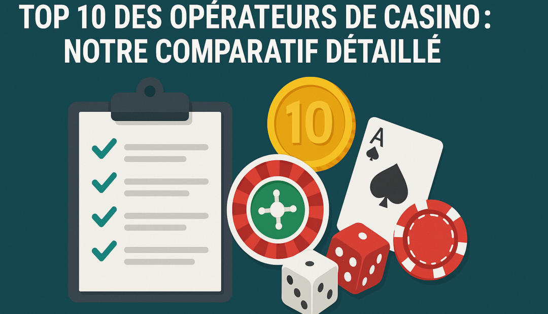 Top 10 des Opérateurs de Casino : Notre Comparatif Détaillé